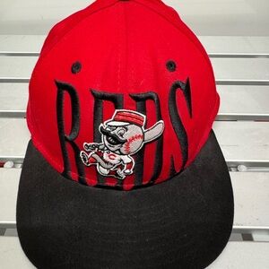 Cincinnati Reds Fitted Hat Size 8 59fifty New Era Flat Bill Retro Logo Baseball